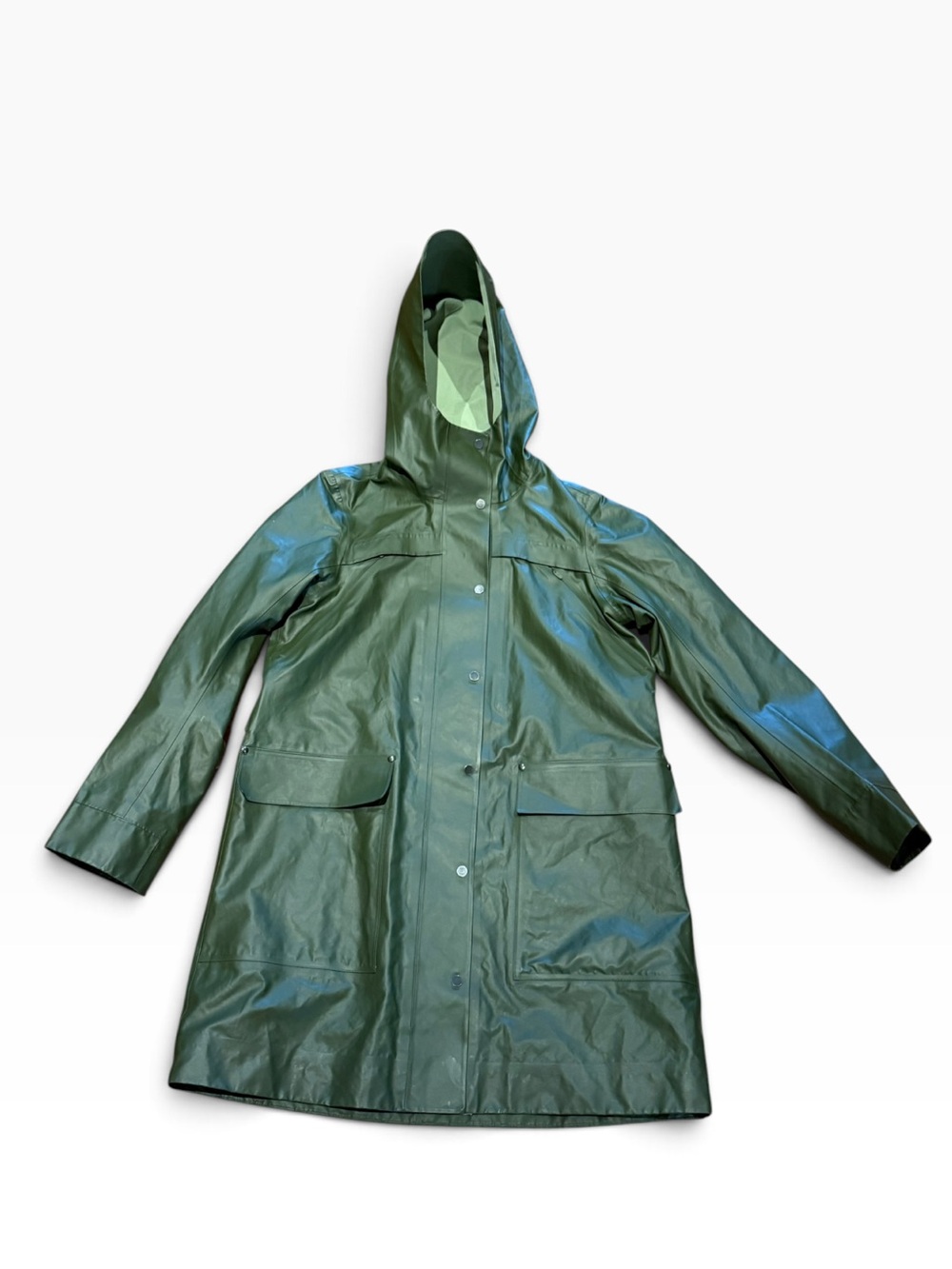 Lululemon Women’s Size 4 Classic Green Hooded Raincoat